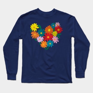 Colorful Flowers Long Sleeve T-Shirt